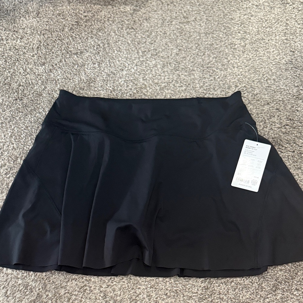 Athleta black tennis skort XL new with tags
